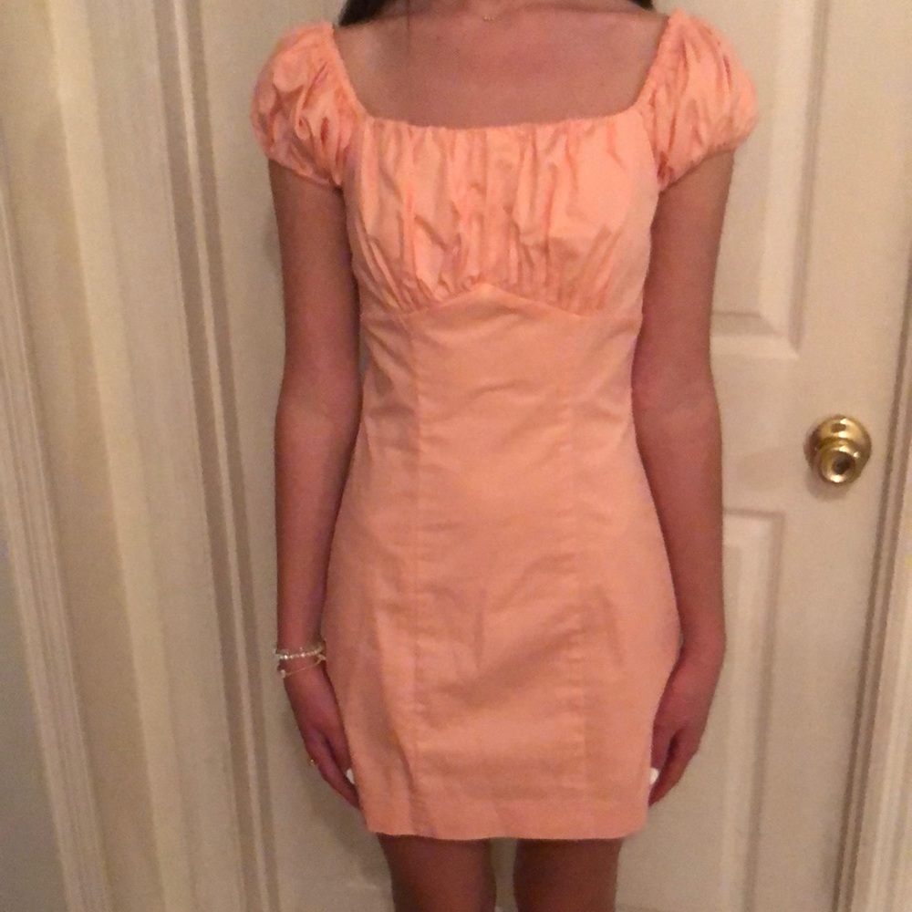 Peach dress